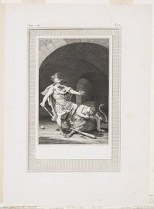 نقوش صورة نصفية من تحولات أوفيد (النقش والنقش) بواسطة جاك لويس بيتيت